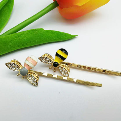 Cute Bee Rhinestone Hairgrip Girls Hair Accessories Hair Clip Lovely Hairpin Hair Ornaments Accessories women