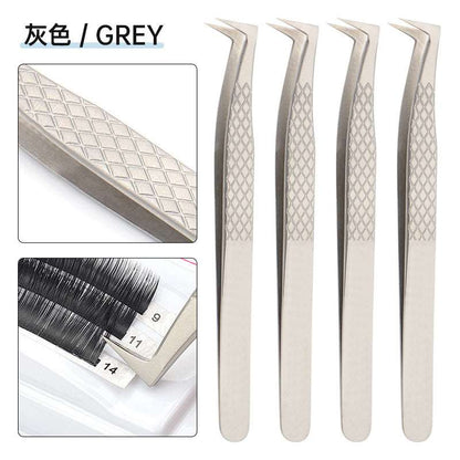 Grafting Eyelash Special Tweezers High Precision Fish Pattern Olecranon Tweezers Stainless Steel Eyelash Tweezers - BEAUTY BOUTIQUE