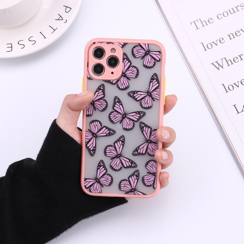 Cute 3D Relif Butterfly phone case for iphone 11 Pro Max XR XS MAX case silicone for iphone 7 8 Plus 12 pro max cover Christmas