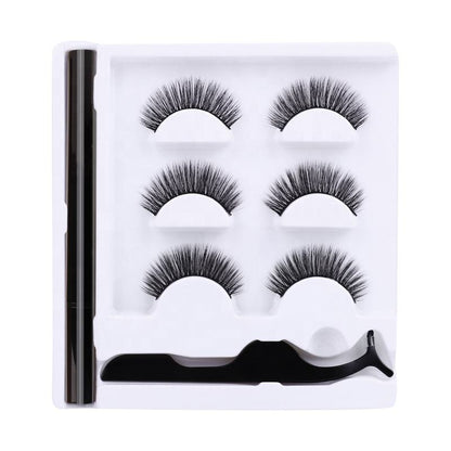 New magic eyeliner eyelash set false eyelash set upgraded magic eyeliner dual-use