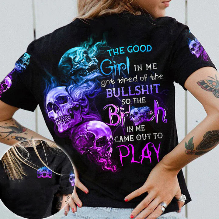 T-shirt Digital Printing Women's Short Sleeve - BEAUTY BOUTIQUE