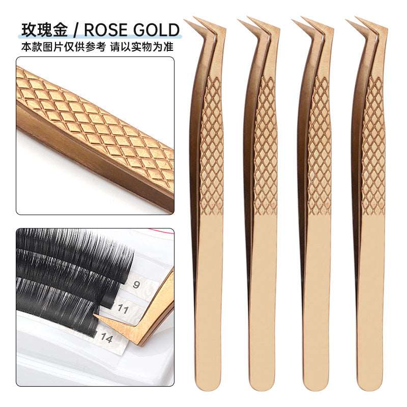 Grafting Eyelash Special Tweezers High Precision Fish Pattern Olecranon Tweezers Stainless Steel Eyelash Tweezers - BEAUTY BOUTIQUE