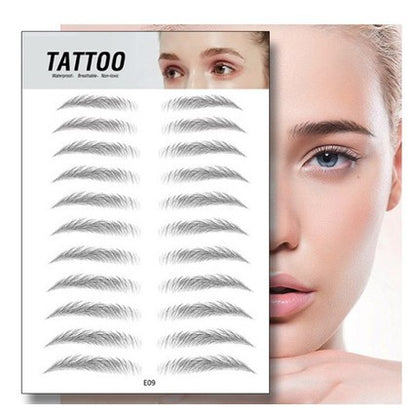 Waterproof 6D Eyebrow Tattoo Semi-Permanent Embroidery Natural Long Lasting Fake Eyebrow - BEAUTY BOUTIQUE