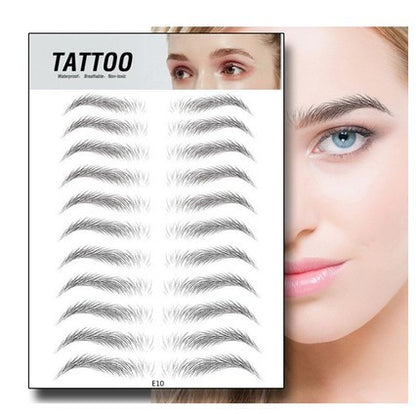 Waterproof 6D Eyebrow Tattoo Semi-Permanent Embroidery Natural Long Lasting Fake Eyebrow - BEAUTY BOUTIQUE