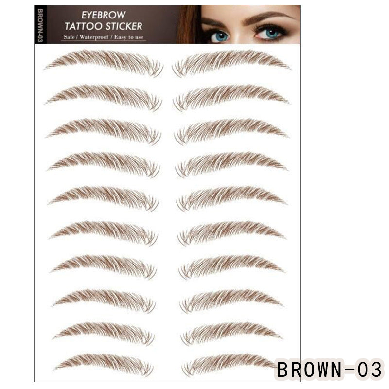 Waterproof 6D Eyebrow Tattoo Semi-Permanent Embroidery Natural Long Lasting Fake Eyebrow - BEAUTY BOUTIQUE