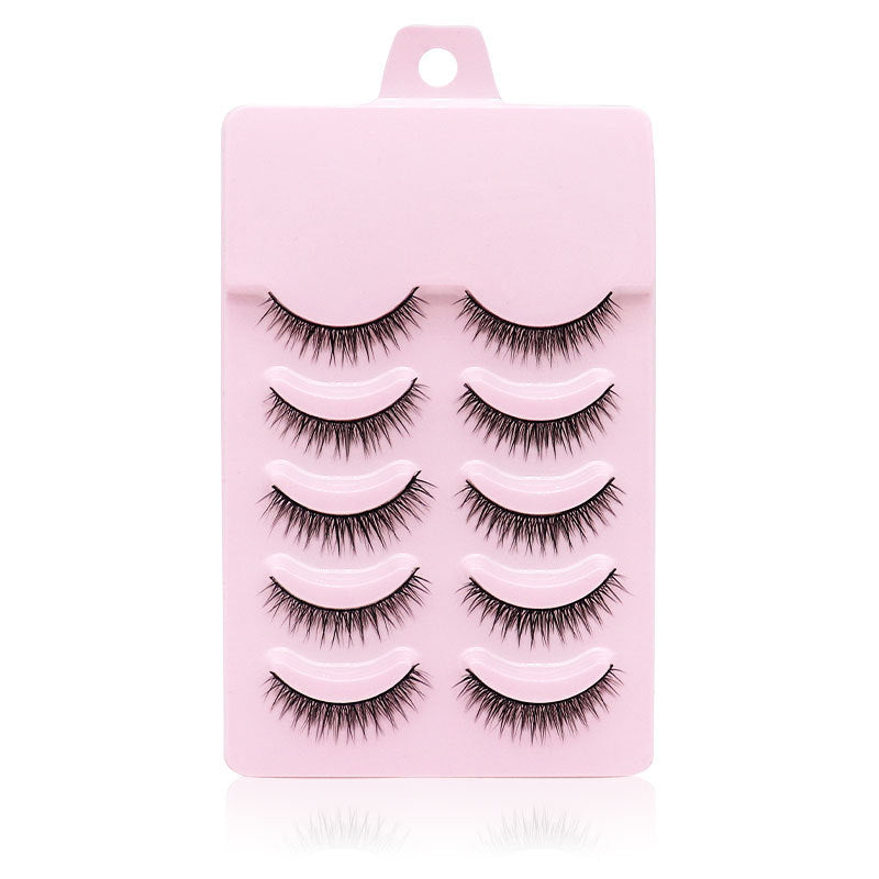 Natural Short Cross False Eyelashes Handmade Fake Eye Lashes Makeup USA - BEAUTY BOUTIQUE