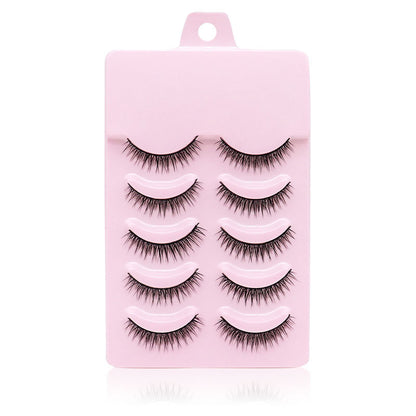 Natural Short Cross False Eyelashes Handmade Fake Eye Lashes Makeup USA - BEAUTY BOUTIQUE