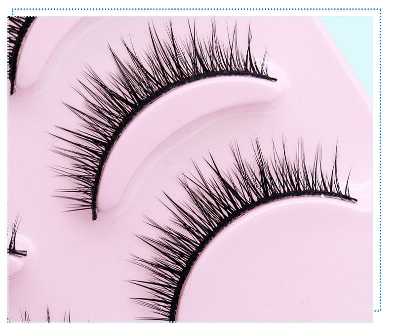 Natural Short Cross False Eyelashes Handmade Fake Eye Lashes Makeup USA - BEAUTY BOUTIQUE