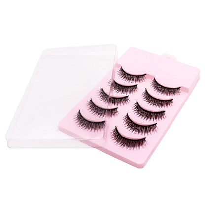 Natural Short Cross False Eyelashes Handmade Fake Eye Lashes Makeup USA - BEAUTY BOUTIQUE