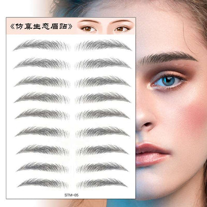 Waterproof 6D Eyebrow Tattoo Semi-Permanent Embroidery Natural Long Lasting Fake Eyebrow