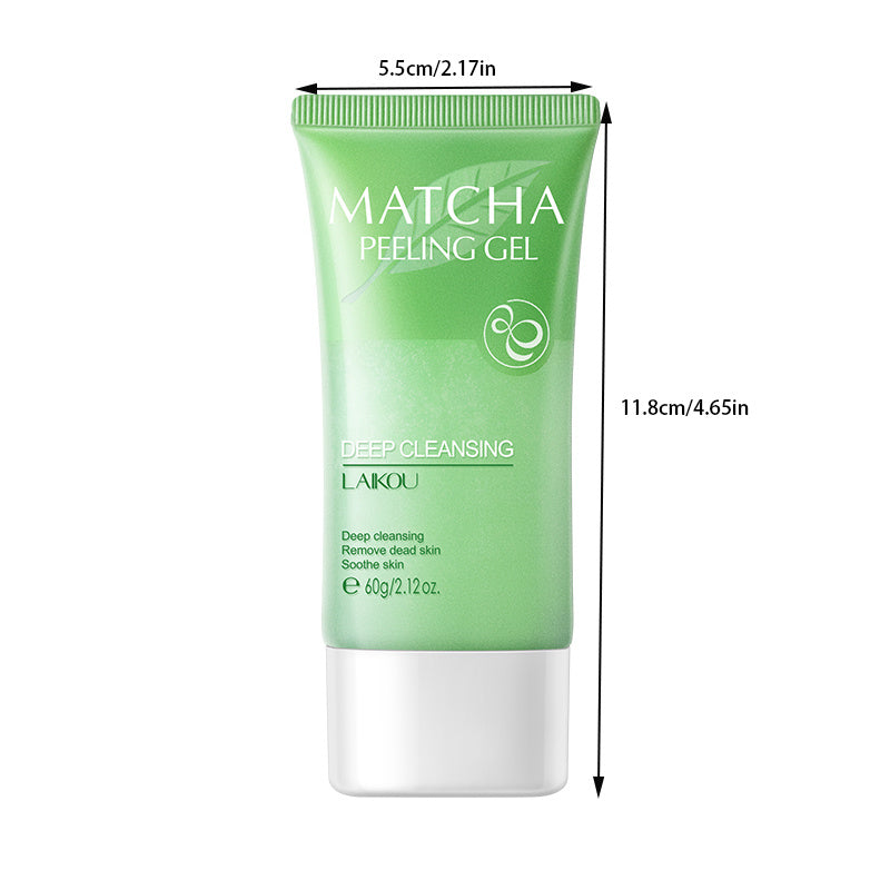 Face Exfoliator Matcha Peeling Gel, Body Facial Scrub Deep Clean For Dry & Flaky Skin, Blackheads & Unclogs Pores Matcha Extract, Firming Pores & Nourishing The Dry Skin, Non-Scrub Exfoliation For Women & Men For Men And Women Daily Care