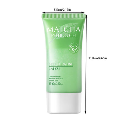 Face Exfoliator Matcha Peeling Gel, Body Facial Scrub Deep Clean For Dry & Flaky Skin, Blackheads & Unclogs Pores Matcha Extract, Firming Pores & Nourishing The Dry Skin, Non-Scrub Exfoliation For Women & Men For Men And Women Daily Care