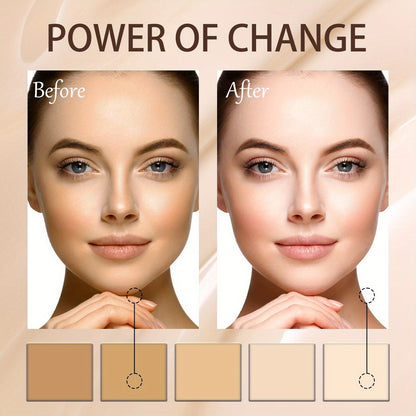 EELHOE Full-Coverage Foundation Cream - All Skin Tones Compatible, Cream Formula, Moisturizing, Natural Makeup Effect, Adjustable Coverage, Medium/Light to Medium/Medium-Deep Shades, Long-Lasting Radiance