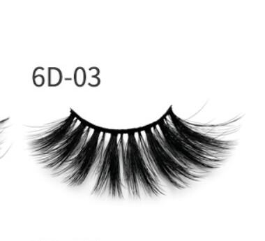 Nethong 25mm mink false eye lashes 6D three-dimensional messy cross-eye lashes Europe and the United States cross-border for eye lashes - BEAUTY BOUTIQUE