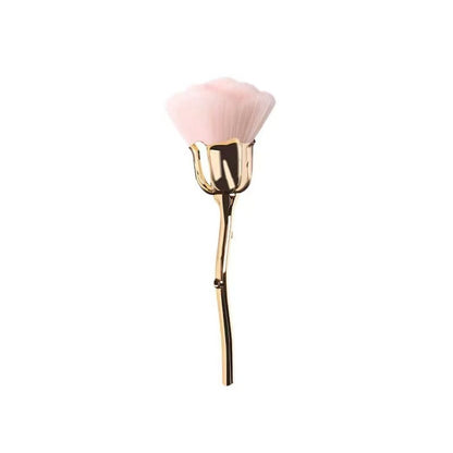 Playful Rose Face Powder Makeup Brush - Pink & Black