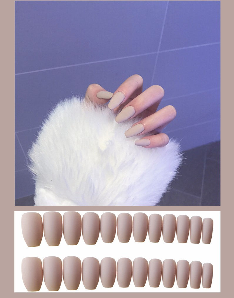 Frosted ballet fake nails - BEAUTY BOUTIQUE