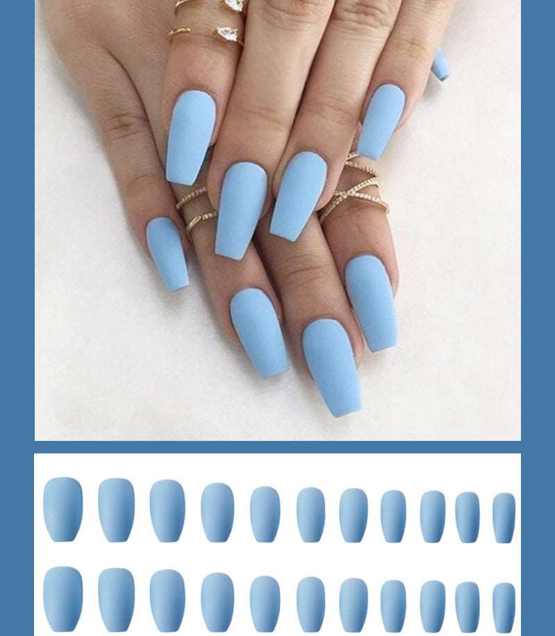 Frosted ballet fake nails - BEAUTY BOUTIQUE