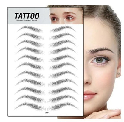 Waterproof 6D Eyebrow Tattoo Semi-Permanent Embroidery Natural Long Lasting Fake Eyebrow - BEAUTY BOUTIQUE