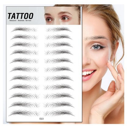 Waterproof 6D Eyebrow Tattoo Semi-Permanent Embroidery Natural Long Lasting Fake Eyebrow - BEAUTY BOUTIQUE