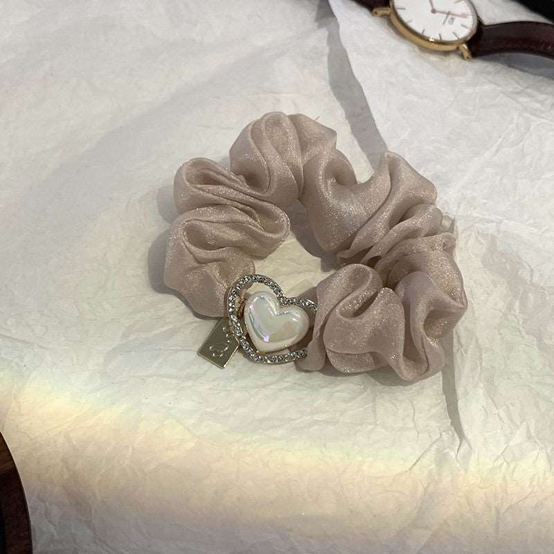 Love Intestine Ring Hair Ring Female Hair Rope Headdress Hair Accessories Girl Rubber Band Organza