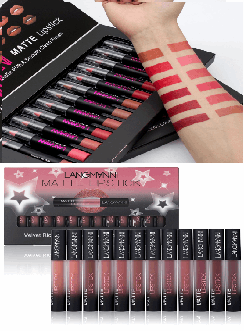 Matte Lipstick Waterproof Long-lasting Velvet Lipstick Set - BEAUTY BOUTIQUE