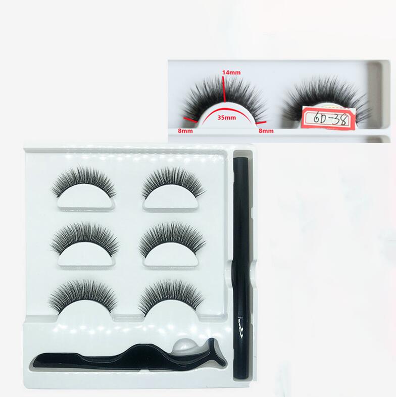 New magic eyeliner eyelash set false eyelash set upgraded magic eyeliner dual-use