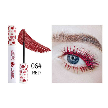 QIBEST Colorful Mascara Japanese Cosplay Curly Mascara Slender And Not Smudged