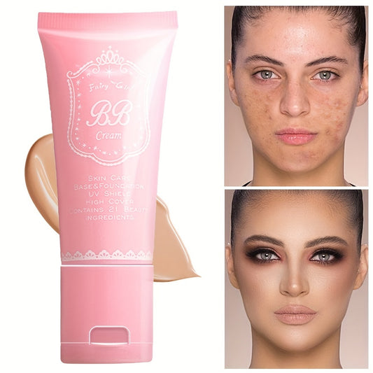 Full Coverage Hydrating Bb Cream - Waterproof, Sweat-Resistant Liquid Foundation For All Skin Tones, Natural Finish