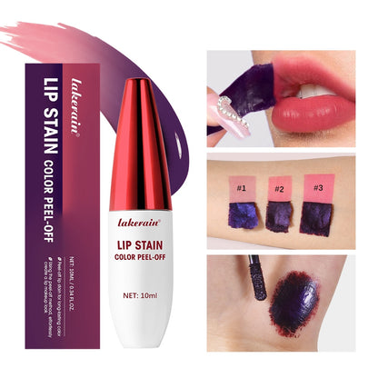 Tattoo Peel-Off Lip Stain Gel - Long-Lasting Pink Matte