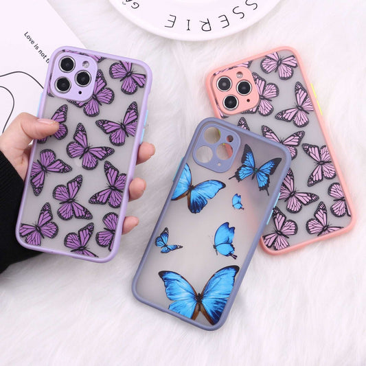 Cute 3D Relif Butterfly phone case for iphone 11 Pro Max XR XS MAX case silicone for iphone 7 8 Plus 12 pro max cover Christmas