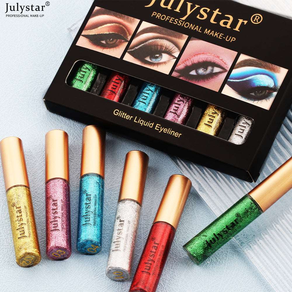 Colorful Extra Fine eyeliner Pen eyeliner Set Waterproof Colorless White Pearl Eyeliner