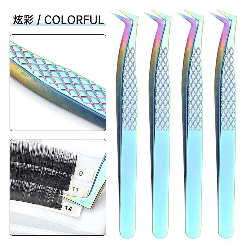 Grafting Eyelash Special Tweezers High Precision Fish Pattern Olecranon Tweezers Stainless Steel Eyelash Tweezers - BEAUTY BOUTIQUE