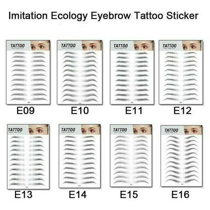 Waterproof 6D Eyebrow Tattoo Semi-Permanent Embroidery Natural Long Lasting Fake Eyebrow