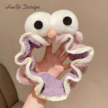 Face Wash Hair Band Hair Accessories Korean Version Cute Big Eyes Hair Band Plush Wash Hair Band Personalized Hair Accessories