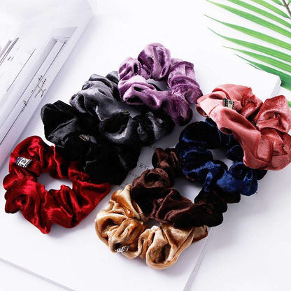 1PC Women Hair Bands Ponytail Holder Scrunchies Tie Hair Rubber Band Headband Lady Hair Accessories