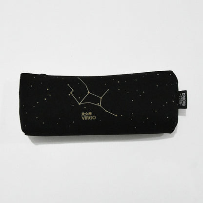 Fresh Pencil Bag Student Cotton and Linen Pencil Bag Female Constellation Stationery Bag