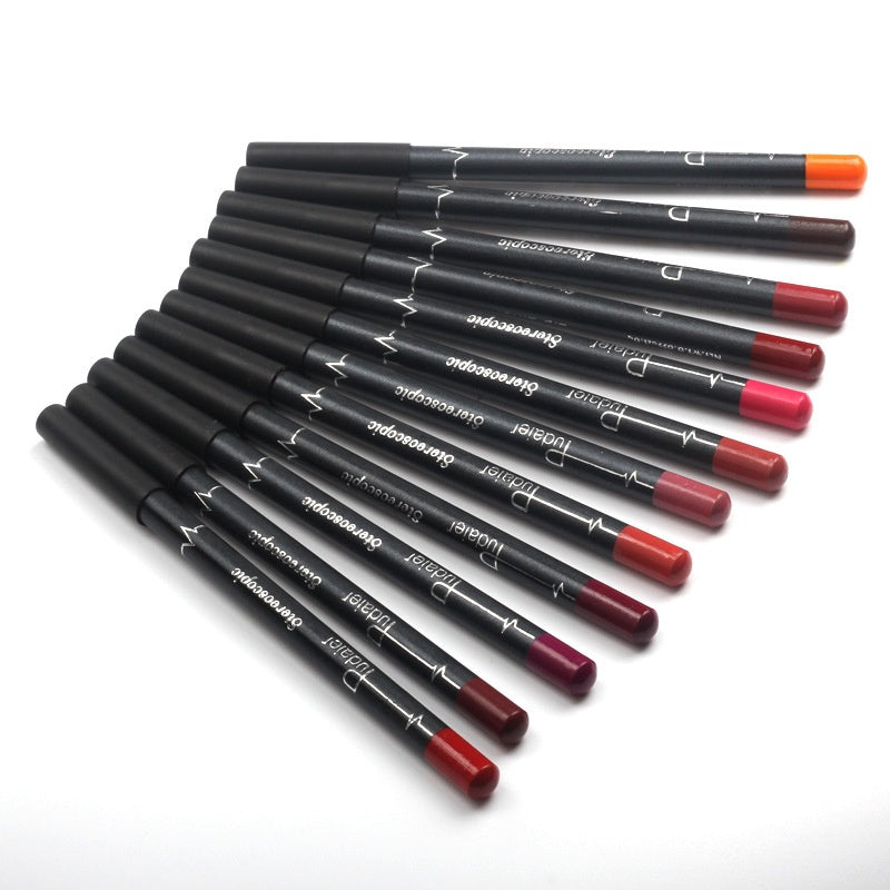 12 Colors Waterproof Not Smudge Makeup Lip Liner