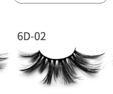 Nethong 25mm mink false eye lashes 6D three-dimensional messy cross-eye lashes Europe and the United States cross-border for eye lashes - BEAUTY BOUTIQUE