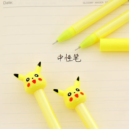 2pc Cartoon Kawaii Cute Plastic Pokemon Gel Pens For Kids Novelty Gift Korean Stationery Office School Supplies