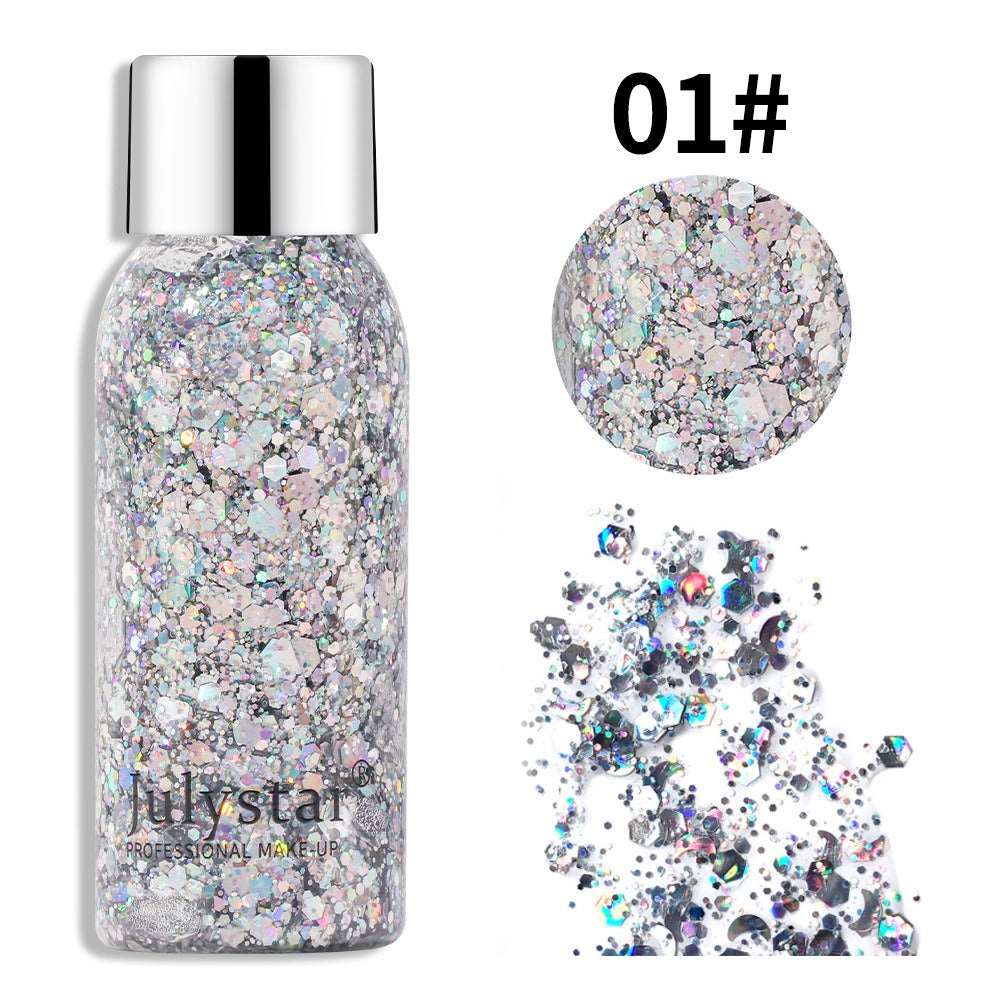 Julystar Broken Diamond Glitter Powder Cross-Border Pop Show Stage Night Club Makeup Sequins Eye Shadow Makeup