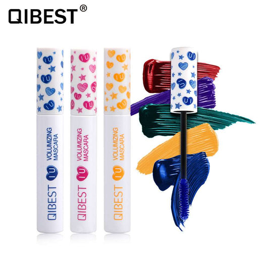 QIBEST Colorful Mascara Japanese Cosplay Curly Mascara Slender And Not Smudged