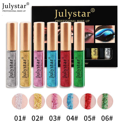 Colorful Extra Fine eyeliner Pen eyeliner Set Waterproof Colorless White Pearl Eyeliner