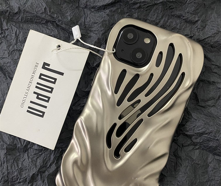 Titanium Gray Wind Hollowed Out Suitable For 1413 Phone Cases - BEAUTY BOUTIQUE