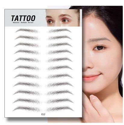 Waterproof 6D Eyebrow Tattoo Semi-Permanent Embroidery Natural Long Lasting Fake Eyebrow - BEAUTY BOUTIQUE