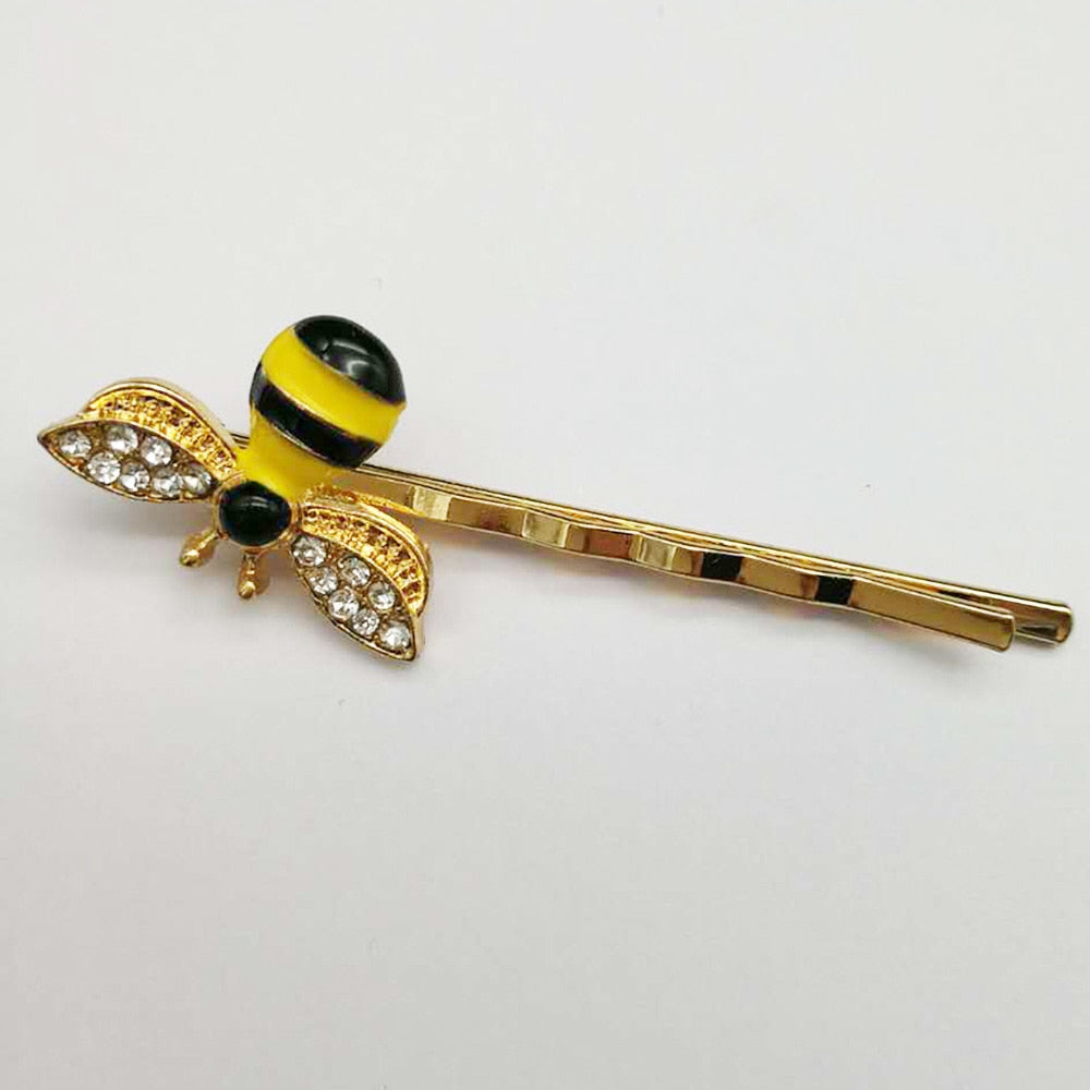 Cute Bee Rhinestone Hairgrip Girls Hair Accessories Hair Clip Lovely Hairpin Hair Ornaments Accessories women