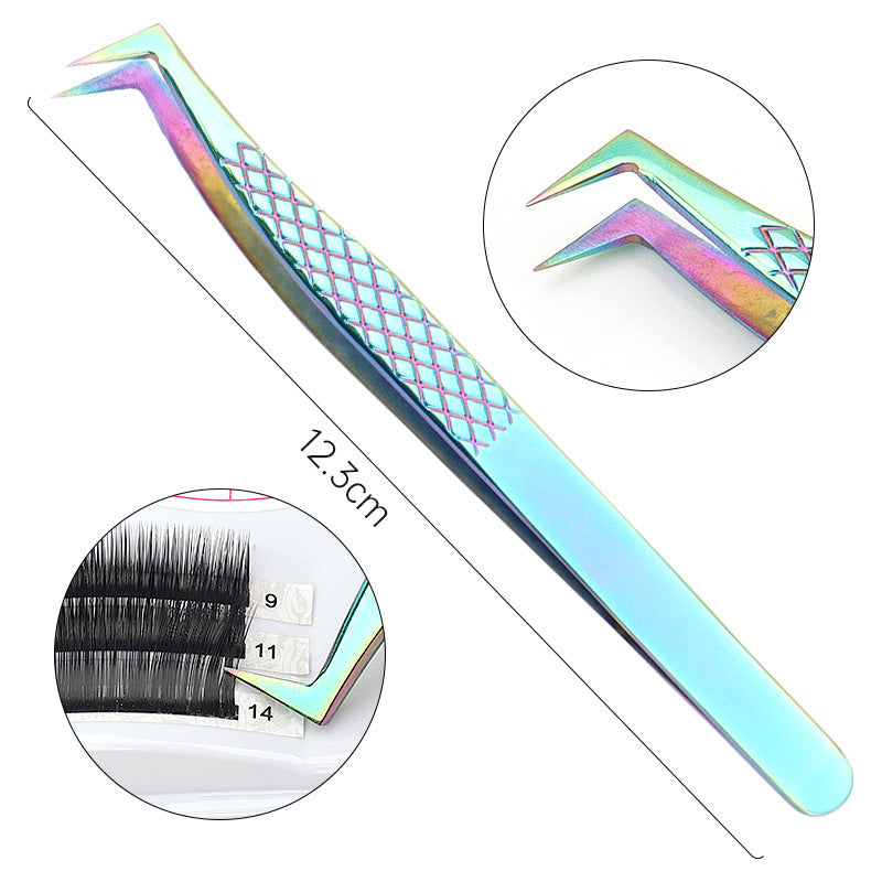 Grafting Eyelash Special Tweezers High Precision Fish Pattern Olecranon Tweezers Stainless Steel Eyelash Tweezers - BEAUTY BOUTIQUE