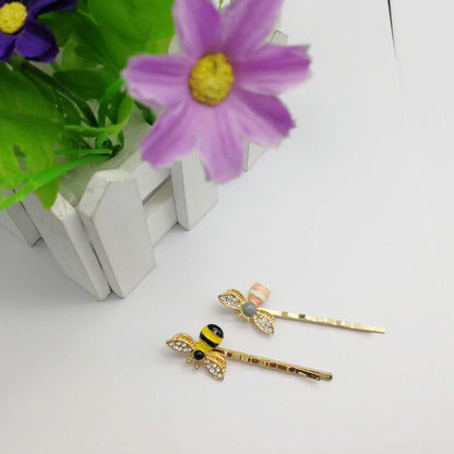 Cute Bee Rhinestone Hairgrip Girls Hair Accessories Hair Clip Lovely Hairpin Hair Ornaments Accessories women