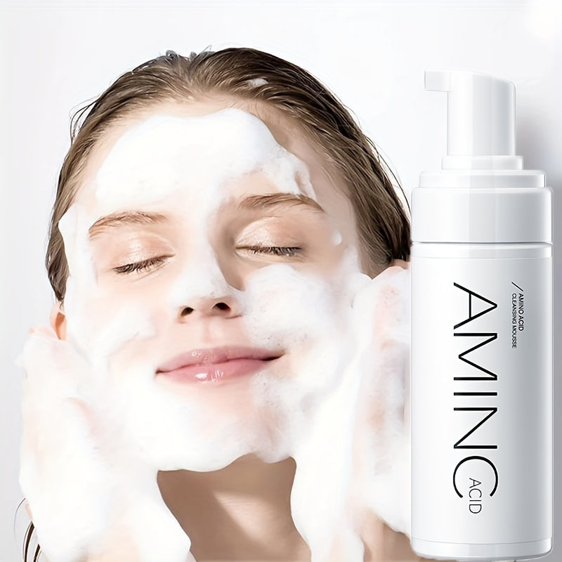 Amino Acid Facial Cleansing Mousse, Gentle Hydrating Cleanser Foaming Face Wash, Mild And Non-irritating