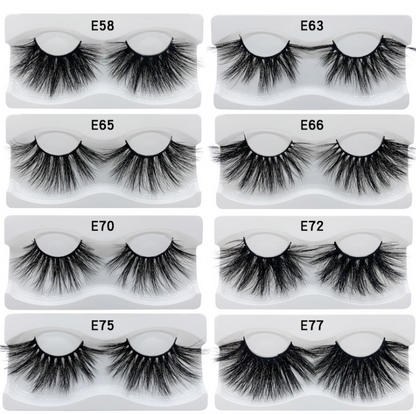 Visofree Eyelashes Mink Eyelashes Criss-cross Strands Cruelty Free High Volume Mink Lashes Soft Dramatic Eye lashes E80 Makeup