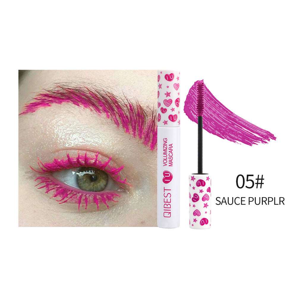 QIBEST Colorful Mascara Japanese Cosplay Curly Mascara Slender And Not Smudged